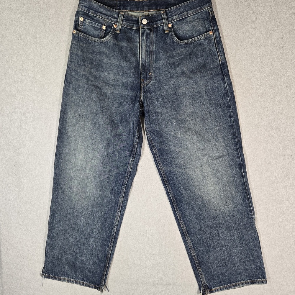 Levi's 578 Men Jeans 33X32 Blue Denim Baggy Skater Grunge 30" Inseam READ